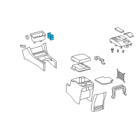 OEM Toyota Tacoma Cup Holder Diagram - 66991-04012