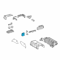 OEM 2017 Lexus CT200h Sensor, Battery Thermometer Diagram - 28865-37010