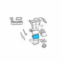 OEM Dodge Grand Caravan Core-Heater Diagram - 68059166AA