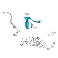 OEM 1997 Chevrolet Cavalier Module Kit, Fuel Tank Fuel Pump Diagram - 19179626