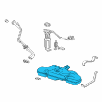 OEM 1996 Pontiac Grand Am Tank Asm-Fuel Diagram - 22592046