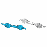 OEM 2019 Jeep Cherokee Axle Half Shaft Right Diagram - 68289670AA