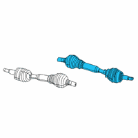 OEM Jeep Cherokee Axle Half Shaft Left Diagram - 68289671AA