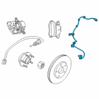 OEM Chrysler Sebring Sensor-Anti-Lock Brakes Diagram - 4764676AC