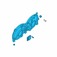 OEM 2018 Nissan Pathfinder Motor Assy-Fan & Shroud Diagram - 21481-3JA2E