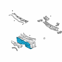 OEM 2000 Lexus GS400 Panel Sub-Assy, Dash Diagram - 55101-3A901