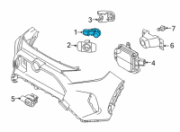 OEM 2019 Toyota RAV4 Park Sensor Diagram - 89341-06070-G2