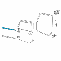 OEM 2020 Jeep Wrangler WEATHERSTRIP-Door Belt Inner Diagram - 68271686AC