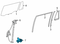 OEM 2021 Toyota RAV4 Window Motor Diagram - 85720-0R080