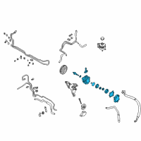 OEM Nissan Quest Pump Assy-Power Steering Diagram - 49110-7B000