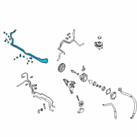 OEM Nissan Tube Assy-Power Steering Diagram - 49790-7B010