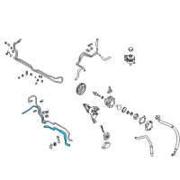 OEM 2001 Nissan Quest Tube Assy-Power Steering Diagram - 49726-1B002