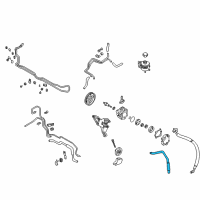 OEM 1999 Nissan Quest Hose Assy-Suction, Power Steering Diagram - 49717-7B000