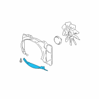 OEM 2008 Lincoln Navigator Lower Shroud Diagram - 7L1Z-8146-A