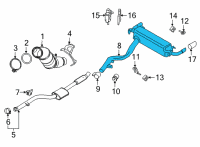 OEM 2021 BMW 330i Rear Muffler With Exhaust Fl Diagram - 18-30-7-933-843