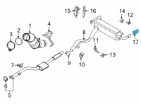 OEM BMW 330e xDrive Tailpipe Tip, Chrome Diagram - 18-30-8-679-075