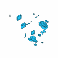 OEM 2003 Nissan Maxima Blower & Cooling Assembly-Front Diagram - 27210-5Y700