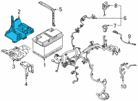 OEM Ford Battery Tray Diagram - JX6Z-10732-D