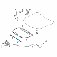 OEM 2019 Toyota Avalon Seal To Hood Diagram - 53381-06190