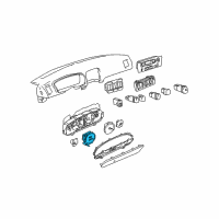 OEM 2000 Hyundai Sonata SPEEDOMETER Assembly(Mph) Diagram - 94210-38010