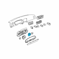 OEM 1999 Hyundai Sonata Tachometer Assembly Diagram - 94220-38300