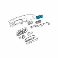 OEM 2001 Hyundai Sonata Heater Control Assembly Diagram - 97260-38270-ZX