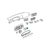 OEM 2000 Hyundai Sonata Gauge Assembly-Temperature Diagram - 94420-38000