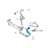 OEM 2004 Nissan 350Z Rod Complete-Tension, Front Suspension LH Diagram - 54469-CD00C