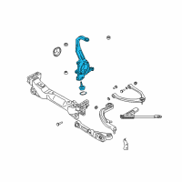 OEM Nissan 350Z Spindle - KNUCKLE, RH Diagram - 40014-AL550