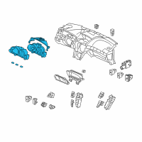 OEM 2012 Acura TL Meter Assembly, Combination Diagram - 78100-TK4-A41