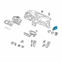 OEM 2012 Acura TL Sensor Assembly, Humidity Diagram - 80590-STX-A02