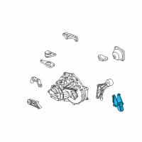 OEM 2002 Saturn LW200 Support, Engine Rear Mount Diagram - 9127181