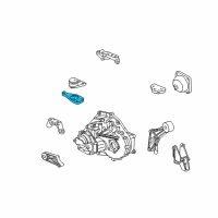 OEM 2004 Saturn L300 Support, Engine Mount Diagram - 90575022