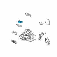 OEM 2002 Saturn LW200 Mount Asm, Engine Front Diagram - 90575031