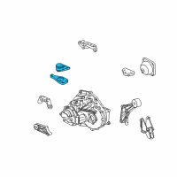 OEM 2002 Saturn LW200 Mount Asm, Engine Front Diagram - 22666297