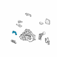 OEM 2002 Saturn LW200 Bracket, Engine Mount Diagram - 90575018