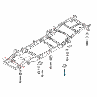 OEM 2017 Nissan Titan Bolt Diagram - 95516-EZC0A