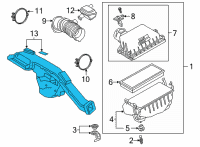 OEM 2020 Toyota Camry Air Inlet Diagram - 17750-F0020