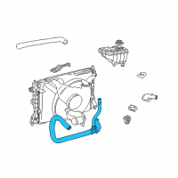 OEM Ford Crown Victoria Lower Hose Diagram - 3W7Z-8286-EA