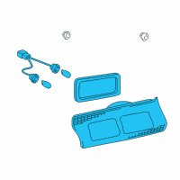 OEM 1999 Toyota Camry Combo Lamp Assembly Diagram - 81670-AA010