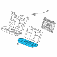 OEM 2016 Honda Civic Pad Comp, RR Cush Diagram - 82137-TBA-A21