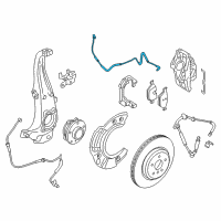 OEM 2013 BMW 535i GT Brake Pad Wear Sensor, Front Left Diagram - 34-35-6-791-958