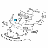 OEM Chevrolet Volt SENSOR ASM-FWD RANGE RADAR Diagram - 84511061