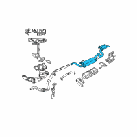 OEM Chrysler Town & Country MUFFLER-Exhaust Diagram - 4877528AH