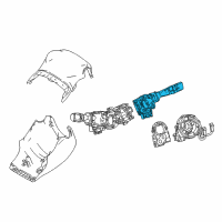 OEM 2020 Toyota Prius Prime Wiper Switch Diagram - 84652-62010
