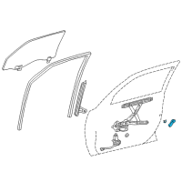 OEM 2002 Toyota Corolla Regulator Handle Diagram - 69260-01020-C0