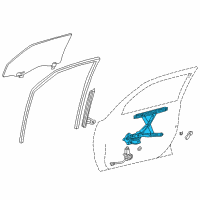 OEM 2000 Toyota Corolla Regulator Diagram - 69802-02040