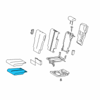 OEM 2011 Toyota Sienna Seat Cushion Pad Diagram - 79135-08020