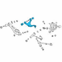 OEM Kia Borrego Upper Arm Complete-Rear Suspension Diagram - 552302J101
