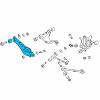OEM Kia Borrego Arm Complete-Rear Suspension Diagram - 552102B100